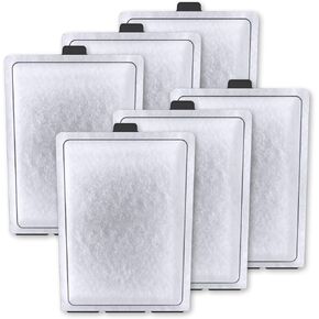12-Pack Large Filter Replacement Cartridges Aquariums for Whisper Bio-Bag Filters 20i 40i IQ20/30/45/60 PF20/30/40/60, White,Black