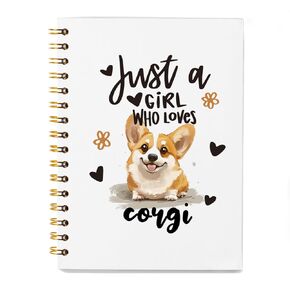 Szere Corgi Dog Gifts Preppy Notebook ، مجرد فتاة تحب Corgi ، هدايا دفتر دفتر دفتر لفتاة Teen Girl ، مجلة دفتر مجلة لمدرسة مكتب العمل ، مدرس طالب ، دفتر هارف دوفر.