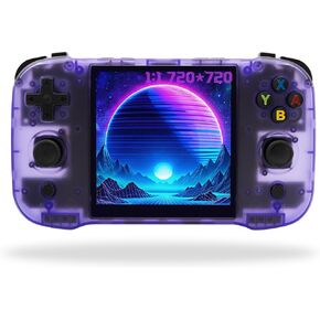 R46S Game Game Console 4.0-In 720 * 720 IPS OCA 1: 1 Screen RK3566 OpenSource System White