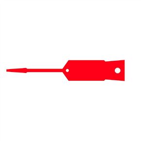 Self Fastening Arrow ID, Red Key Tags,1,000 per Pack