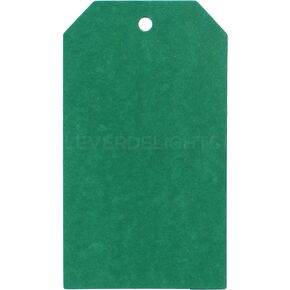 CleverDelights علامات السعر الأخضر - 2 "X 3.5" - 100 حزمة - علامة هدية ورقية