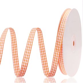 Blue Gingham Ribbon ، 3/8 "× 50 ياردات شريط منقو