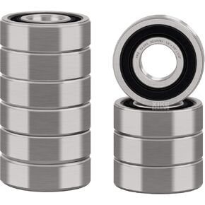 XiKe 10 Pcs R24-2RS Double Rubber Seal Bearings 1-1/2" x 2-5/8" x 9/16", Pre-Lubricated and Stable Performance and Cost Effective, Deep Groove Ball Bearings. in Kuwait