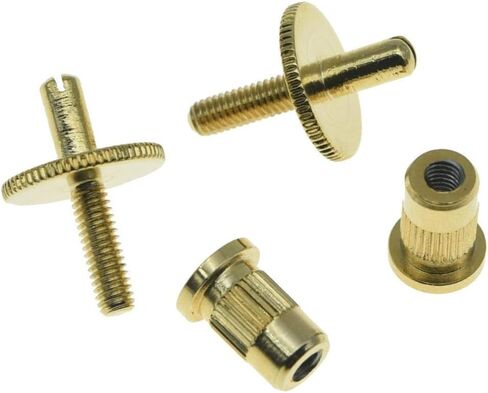 KAISH Set of 2 Nashville Style Guitar Tune-o-matic Bridge Posts Guitar Bridge Studs Bridge Post with Anchors for USA Les Paul Black in Saudi Arabia