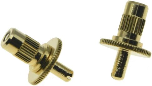 KAISH Set of 2 Nashville Style Guitar Tune-o-matic Bridge Posts Guitar Bridge Studs Bridge Post with Anchors for USA Les Paul Black in Saudi Arabia