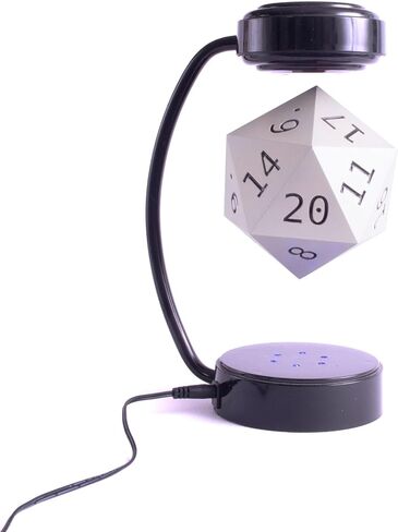 Tabletop D20 Dice with LED Lights - 20-Sided Die for D&D Decoration, Cosplay, and Fantasy Gaming (Green) in Kuwait