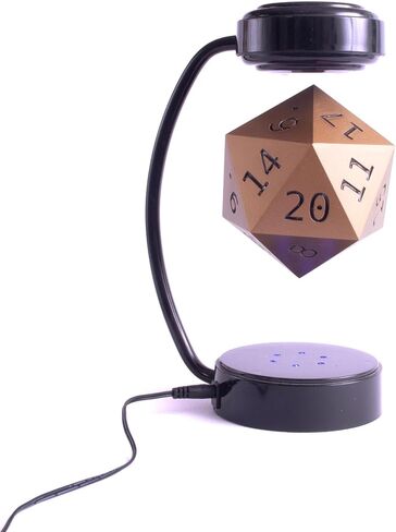 Tabletop D20 Dice with LED Lights - 20-Sided Die for D&D Decoration, Cosplay, and Fantasy Gaming (Green) in Kuwait