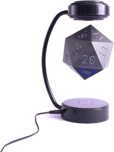 Tabletop D20 Dice with LED Lights - 20-Sided Die for D&D Decoration, Cosplay, and Fantasy Gaming (Green) in Kuwait