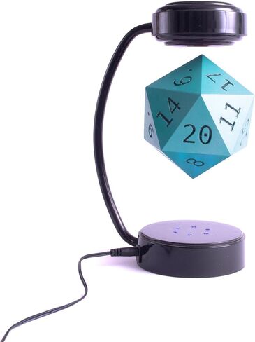 Tabletop D20 Dice with LED Lights - 20-Sided Die for D&D Decoration, Cosplay, and Fantasy Gaming (Green) in Kuwait