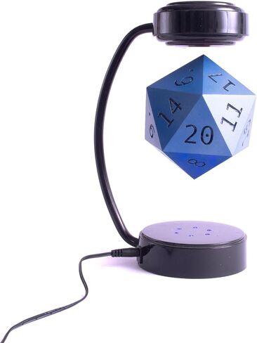 Tabletop D20 Dice with LED Lights - 20-Sided Die for D&D Decoration, Cosplay, and Fantasy Gaming (Green) in Kuwait