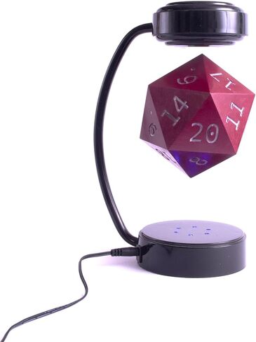 Tabletop D20 Dice with LED Lights - 20-Sided Die for D&D Decoration, Cosplay, and Fantasy Gaming (Green) in Kuwait