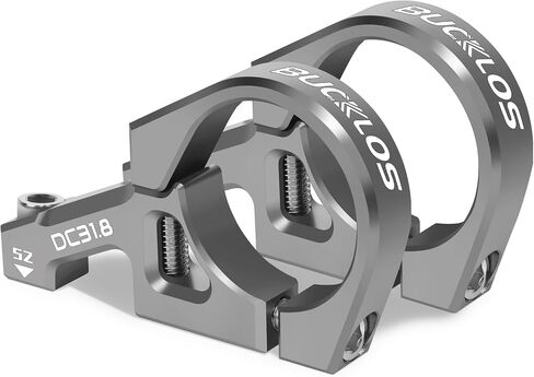 BUCKLOS Direct Mount Mountain Bike Stem 31.8mm 35mm Bar Clamp for Dual Crown Forks, 2 Pieces Lightweight Split Design MTB Stem for Downhill, All Mountain, Enduro, Freeride in Saudi Arabia