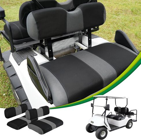 Universal EZGO TXT Golf Cart Seat Covers Dress UP Older Golf Cart Durable Breathable Material Golf Cart Front Seat Cover Fit Like a Glove, Easy to Install, Machine Washable in Saudi Arabia