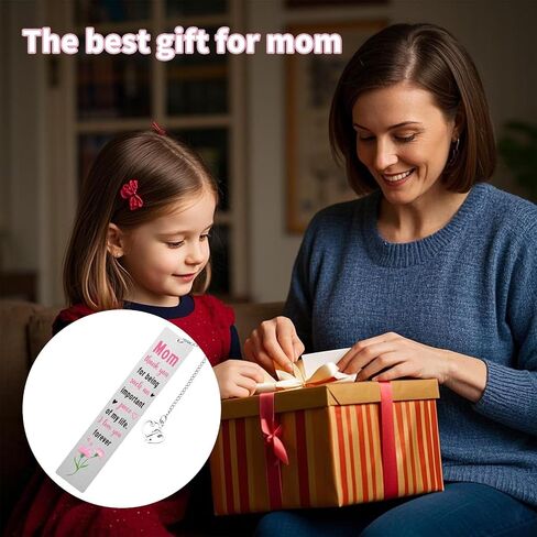 Cute Bookmark for Mother, Stainless Steel Love Funny Bookmark with Heart Shape Chain Best Gifts for Mom Reading Gifts Show Your Love and Gratitude (Style 2) in Saudi Arabia