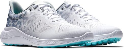 FootJoy Women's FJ Flex Previous Season Style Golf Shoe, Charcoal Leopard, 10 in Saudi Arabia