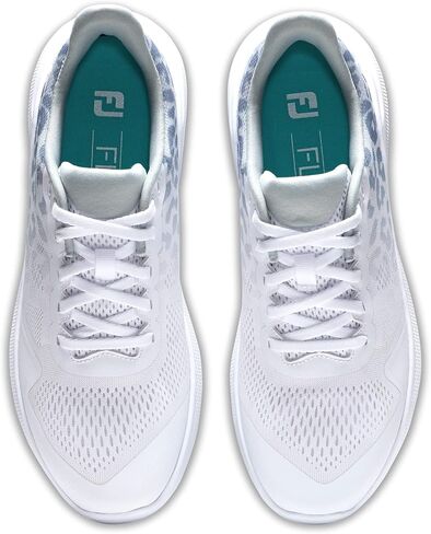 FootJoy Women's FJ Flex Previous Season Style Golf Shoe, Charcoal Leopard, 10 in Saudi Arabia