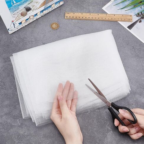 BENECREAT 39x78 Inch Fine Nylon Fabric, 250 Mesh White Mesh Filter Woven Net Paint Filter Cloth for Paint, Home Brewing, 0.1mm Thick in Saudi Arabia