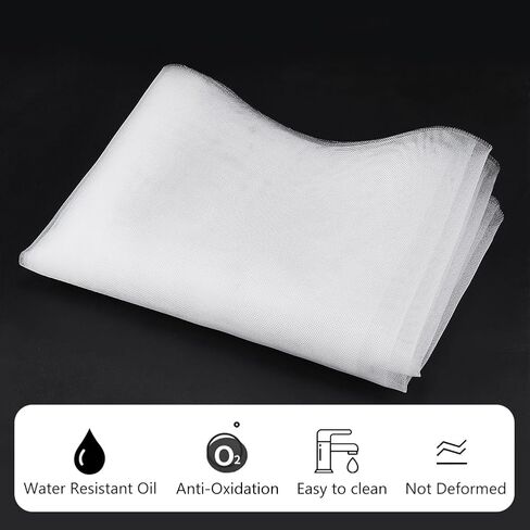 BENECREAT 39x78 Inch Fine Nylon Fabric, 250 Mesh White Mesh Filter Woven Net Paint Filter Cloth for Paint, Home Brewing, 0.1mm Thick in Saudi Arabia