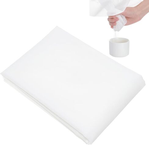 BENECREAT 39x78 Inch Fine Nylon Fabric, 250 Mesh White Mesh Filter Woven Net Paint Filter Cloth for Paint, Home Brewing, 0.1mm Thick in Saudi Arabia