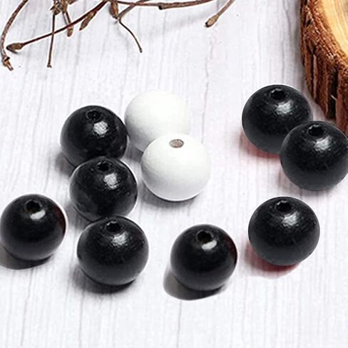 100 Pcs 20mm Green Wooden Beads, Unfinished Round Bulk Spacer Wood Beads for DIY Crafts, Garlands Farmhouse Decor, Jewelry Bracelet Necklace Making, Christmas Holiday Decoration in Kuwait
