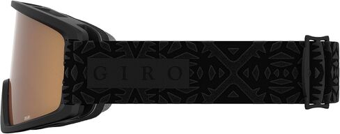 Giro Dylan Ski Goggles - Snowboard Goggles for Women & Youth - Black & Grey Botanical Lux Strap w/Amber Pink/Yellow Lenses in Saudi Arabia