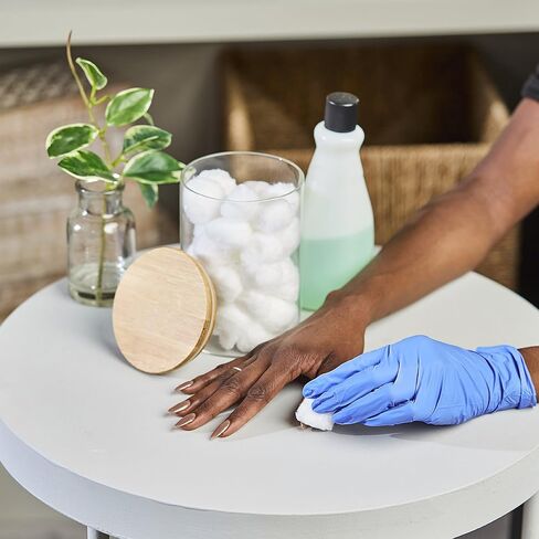 Blue Nitrile Exam Gloves [200 Count] Disposable, Powder-Free, Latex-Free, Food Safe, Medical Grade, Chemical Resistant, Small in Kuwait