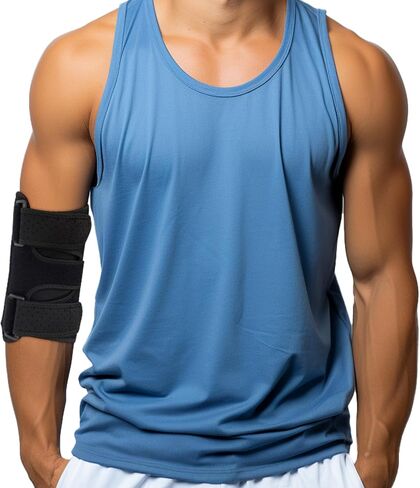 Elbow Splint Tendonitis Elbow Brace | Cubital Tunnel Brace for Sleeping | Tennis Elbow Brace Support & Compression Sleeve Elbow Immobilizer for Ulnar Nerve | Tennis Elbow Brace | Women & Men Fits Most in Kuwait