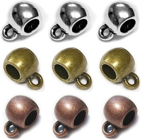 Heather's CF Bail Tube Beads حامل سحر السحر الأوروبي بيد الفواصل الكفالة ، معلقات سحر تتدلى سحر الأساور لتصنيع المجوهرات لوازم 120 في المائة in Kuwait