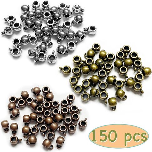 Heather's CF Bail Tube Beads حامل سحر السحر الأوروبي بيد الفواصل الكفالة ، معلقات سحر تتدلى سحر الأساور لتصنيع المجوهرات لوازم 120 في المائة in Kuwait