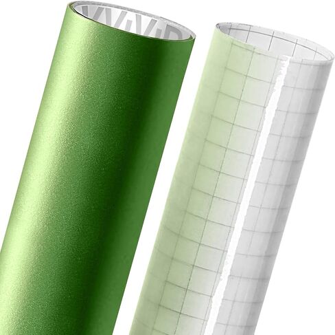 VViViD Matte Flat Finish Adhesive Craft 12" x 60" Vinyl Roll Bundle with 12" x 12" Oracal Transfer Paper (2 Items)(Miami Teal) in Saudi Arabia