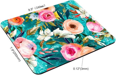 Underwater Scene with Coral Reef and Tropical Fish Mouse Pad for Office Computers&Laptop with Designs Printed, Non-Slip Rubber Base Mousepad Gaming Mouse Pads,9.5x7.9x0.12 Inch in Saudi Arabia
