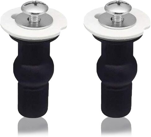 Toilet Seat Bolts Screws Set White Plastic, Ewerex Plastic Toilet Seat Hinge Bolt Screws with Plastic Nuts and Washers Parts for Top Mount Toilet Seat Hinge-2 Pcs in Saudi Arabia