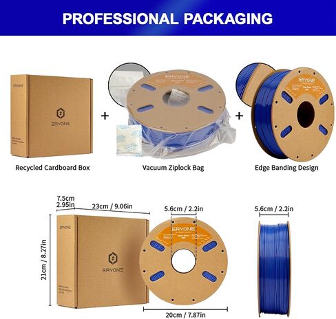 ERYONE High Speed ABS Filament 1.75mm +/- 0.03mm, 3D Printing Filament ABS Fits Most FDM Printers, 30-600mm/s Hyper Speed ABS Filament, 1kg (2.2LBS)/Spool, Grey in Saudi Arabia