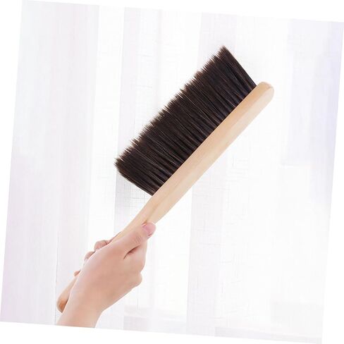 ULTECHNOVO Hand Broom Brush, 3pcs Hand Broom with Wood Handle, Horse Hair Brush Broom Handheld Dust Brush Cleaning Brush Soft Whisk Broom for Counter, Furniture, Carpet in Kuwait