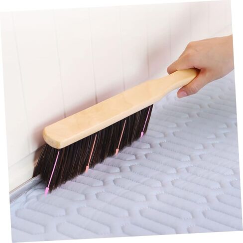 ULTECHNOVO Hand Broom Brush, 3pcs Hand Broom with Wood Handle, Horse Hair Brush Broom Handheld Dust Brush Cleaning Brush Soft Whisk Broom for Counter, Furniture, Carpet in Kuwait