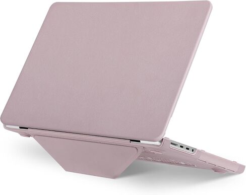Moseso متوافق مع MacBook Pro 14 بوصة الحالة 2025 2024 2023 2022 2021 M4 M3 M1 M1 Pro Max A3112 A3185 A3401 A2918 A2992 A2779 A2442 ، PU Leather Class Hard Shell مع طية ، الوردي ، الوردي in Saudi Arabia