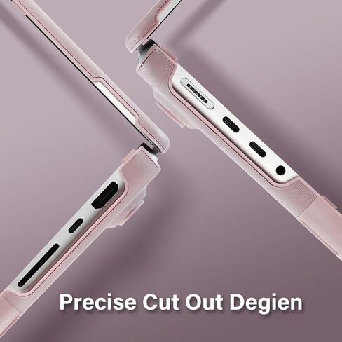 Moseso متوافق مع MacBook Pro 14 بوصة الحالة 2025 2024 2023 2022 2021 M4 M3 M1 M1 Pro Max A3112 A3185 A3401 A2918 A2992 A2779 A2442 ، PU Leather Class Hard Shell مع طية ، الوردي ، الوردي in Saudi Arabia