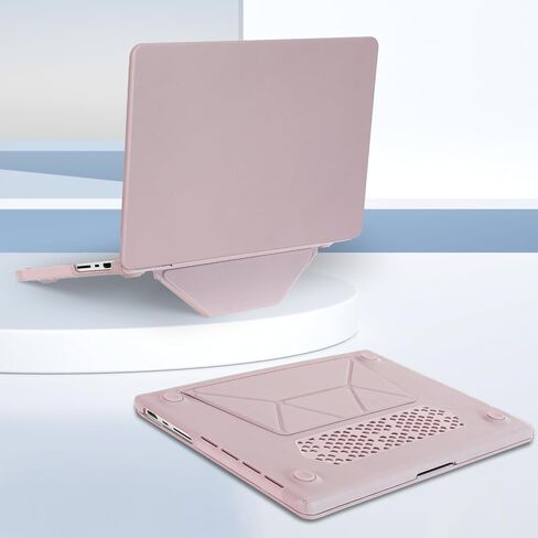 Moseso متوافق مع MacBook Pro 14 بوصة الحالة 2025 2024 2023 2022 2021 M4 M3 M1 M1 Pro Max A3112 A3185 A3401 A2918 A2992 A2779 A2442 ، PU Leather Class Hard Shell مع طية ، الوردي ، الوردي in Saudi Arabia