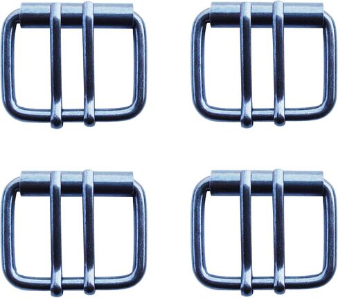 4 Pieces 40mm Replacement Roller Belt Buckle,1½ Inch Double Pin DIY Leathercraft Hardware Garment Army Belt Buckle in Kuwait