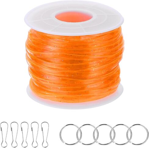 مجموعة سلسلة Patikil Lanyard ، PVC Glitters البلاستيك وضع الأسلاك الحبل ، الحرف اليدوية ، الأساور ، سلاسل المفاتيح ، الأزرق الساطع in Kuwait