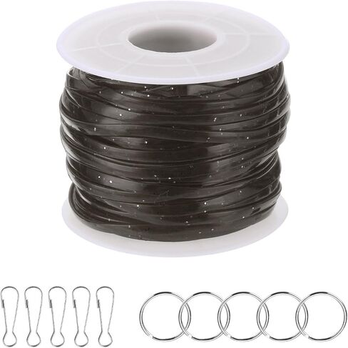مجموعة سلسلة Patikil Lanyard ، PVC Glitters البلاستيك وضع الأسلاك الحبل ، الحرف اليدوية ، الأساور ، سلاسل المفاتيح ، الأزرق الساطع in Kuwait