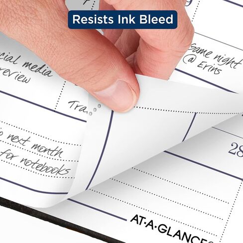 AT-A-GLANCE 2025 Fine Diary, Weekly & Monthly Diary, 2-3/4" x 4-1/4", Pocket Size, Black Brown (74010525) in Saudi Arabia