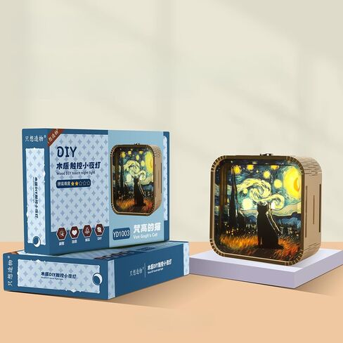 ثلاثية الأبعاد الخشبية اللغز الليلية ضوء ، ألغاز ثلاثية الأبعاد DIY للبالغين مع إضاءة ليلية اللمس ، هدايا رأس السنة الجديدة ، هدايا أعياد الميلاد للمراهقين ، ديكور المكتبي لعشاق الألغاز DIY ، الرجال والنساء (عباد الشمس) in Kuwait