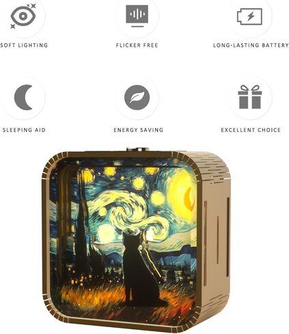 ثلاثية الأبعاد الخشبية اللغز الليلية ضوء ، ألغاز ثلاثية الأبعاد DIY للبالغين مع إضاءة ليلية اللمس ، هدايا رأس السنة الجديدة ، هدايا أعياد الميلاد للمراهقين ، ديكور المكتبي لعشاق الألغاز DIY ، الرجال والنساء (عباد الشمس) in Kuwait