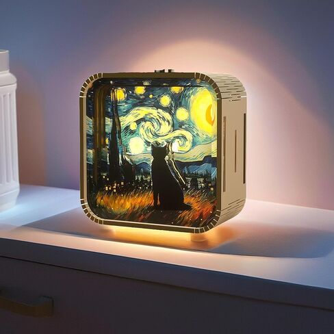 ثلاثية الأبعاد الخشبية اللغز الليلية ضوء ، ألغاز ثلاثية الأبعاد DIY للبالغين مع إضاءة ليلية اللمس ، هدايا رأس السنة الجديدة ، هدايا أعياد الميلاد للمراهقين ، ديكور المكتبي لعشاق الألغاز DIY ، الرجال والنساء (عباد الشمس) in Kuwait