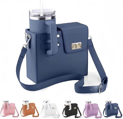Outdoor Portable Crossbody Water Cup Storage Bag, Crossbody Cup Holder Bag, Multifunctional Storage Bag, Outdoor Portable Storage Bag, Portable Water Bottle Bag with Adjustable Shoulder Strap in Saudi Arabia