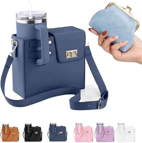 Outdoor Portable Crossbody Water Cup Storage Bag, Crossbody Cup Holder Bag, Multifunctional Storage Bag, Outdoor Portable Storage Bag, Portable Water Bottle Bag with Adjustable Shoulder Strap in Saudi Arabia