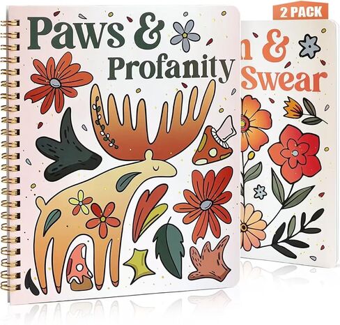 Coloring Books for Adults Relaxation - 2 Pack Swear Word Adult Coloring Book for Women - Cuss Word Coloring Books Spiral Bound - Perfect Funny Stress Relief Gifts in Saudi Arabia