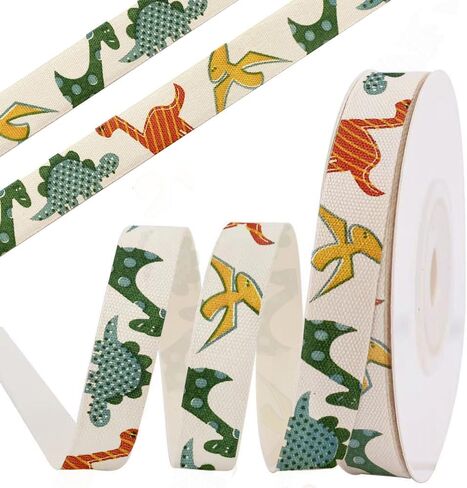 Bee Cotton Ribbon, 10 Yards Cream White Ivory Cotton Ribbons Soft Natural Webbing Tape Roll Fabric Ribbon for Home Décor Gift Wrapping DIY Crafts Birthday Wedding in Saudi Arabia
