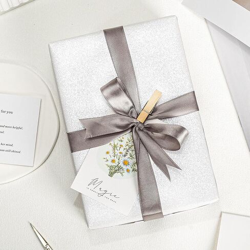 Flyhill Mini Roll Wrapp Paper -46.8sq.ft.ttl (17inch*32.8ft) - لون صلبة مع ورقة غلاف زرقاء تلق in Kuwait